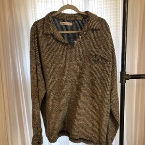 Quarter button Geoffrey Beene sweater